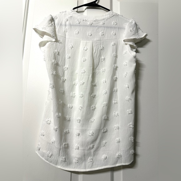 White Ruffle Blouse - Picture 2 of 7